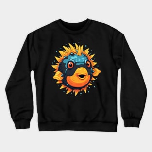 Puffer Fish Smiling Crewneck Sweatshirt